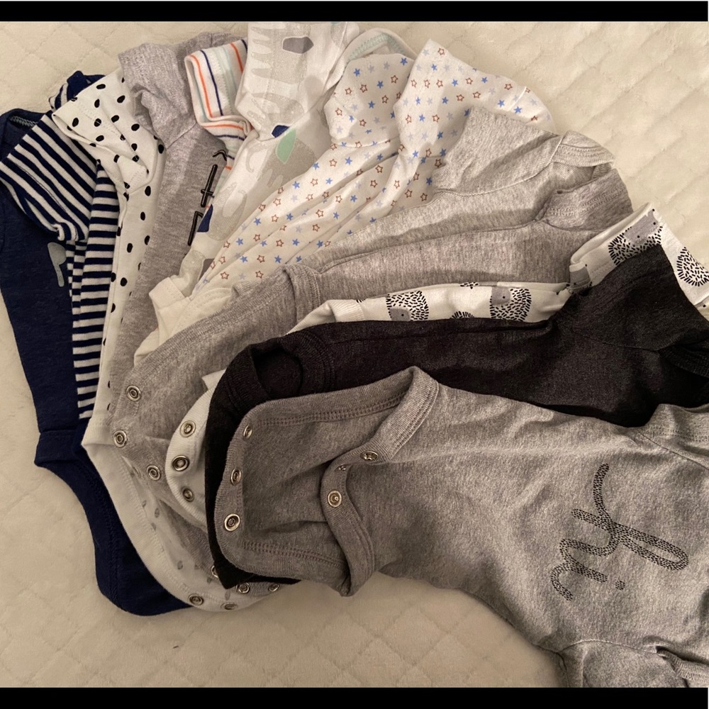 Lot of 13 newborn onesies